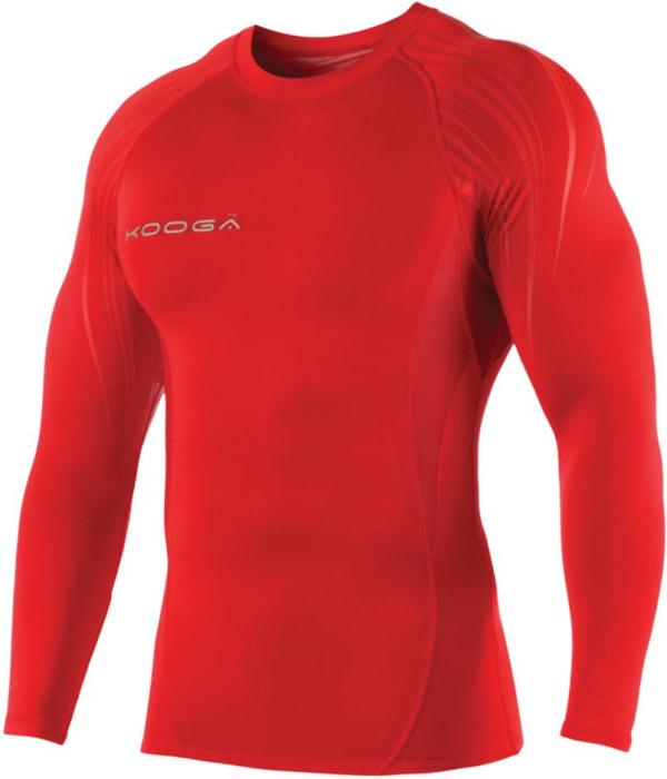 KooGa Men's Long Sleeve Compression Tee Black