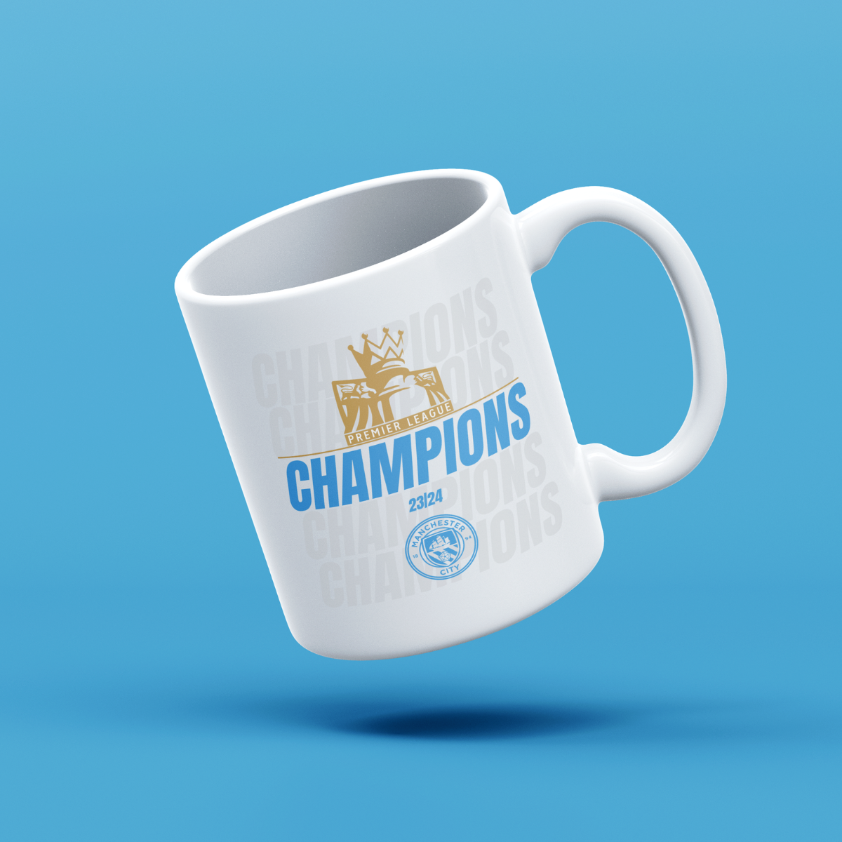 Man City Premier League Champions Ceramic Mug 23/24