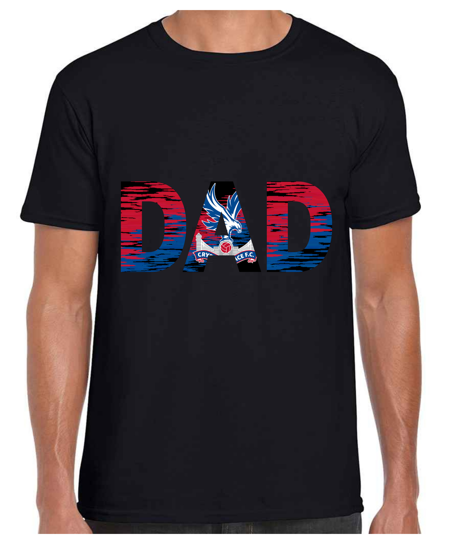 Crystal Palace - Dad T Shirt (White/Black/Grey)