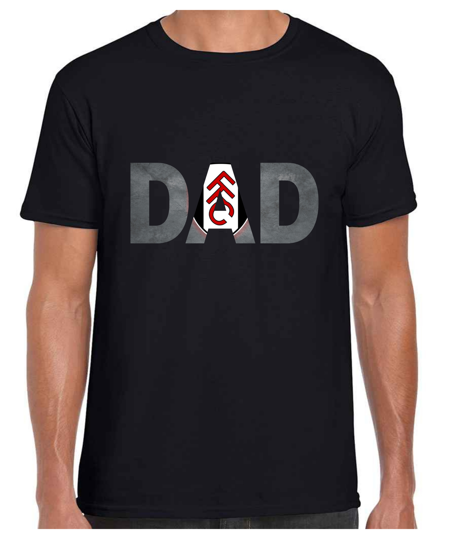 Fulham - Dad T Shirt (White/Black/Grey)