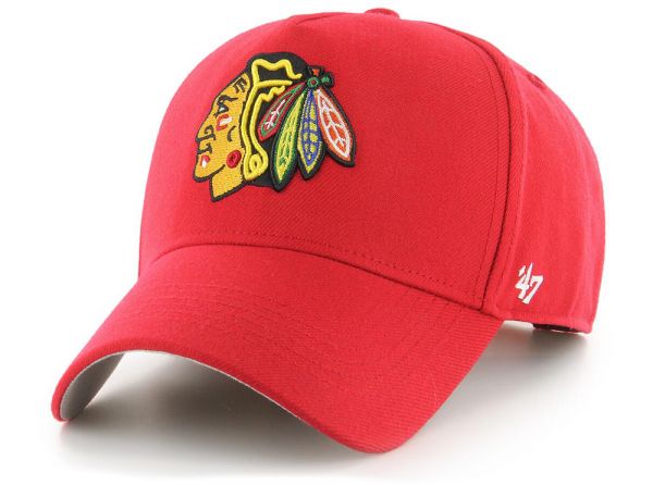 47 BRAND CHICAGO BLACKHAWKS NHL MVP CAP RED