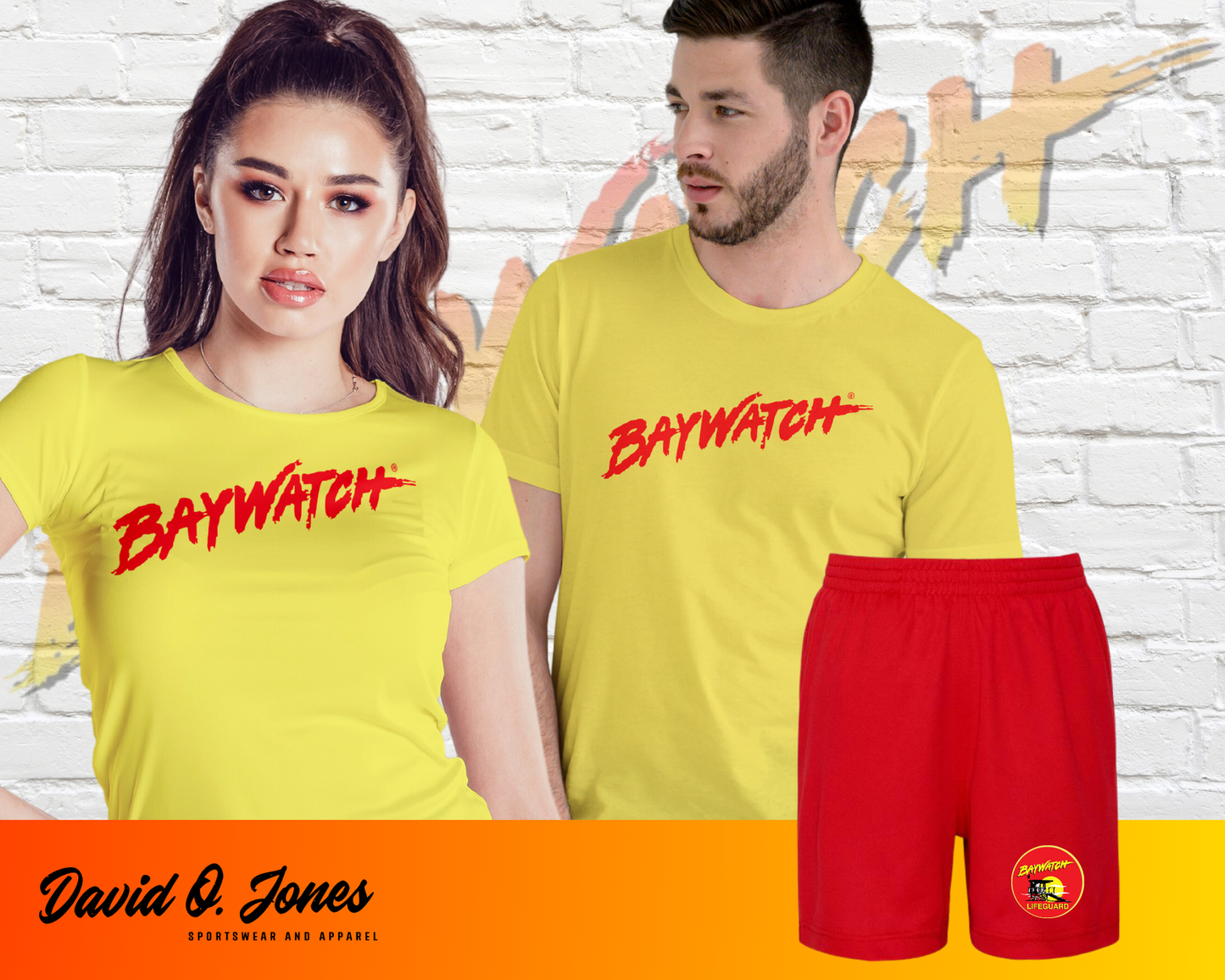 Baywatch Fancy Dress - Adults - Ladies Dress Up - Mens Cosplay - Unisex - Top & Shorts - 80s 90s - Nostalgia - Party Costume - Lifeguard