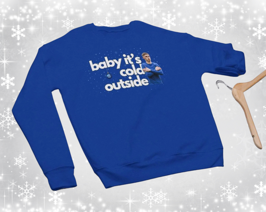 Baby It's Cold Outside - Cole Palmer Chelsea Christmas Jumper - Adults - Football Xmas Sweater