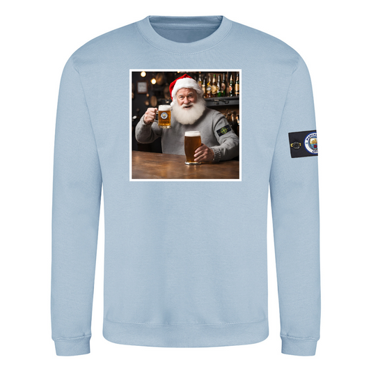 Man City Santa Christmas Jumper - Get The Badge In - Adults