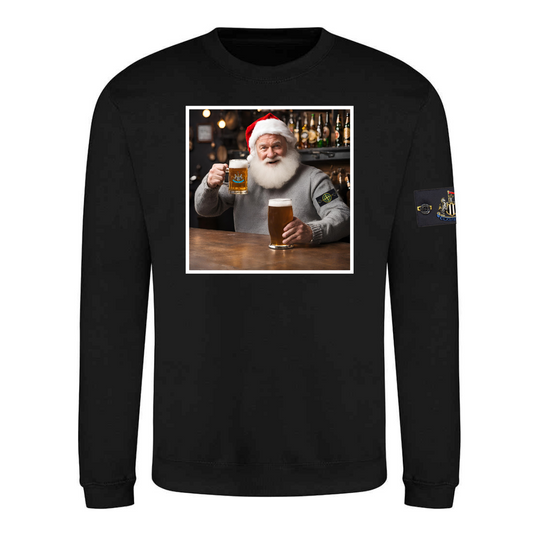 Newcastle Santa Christmas Jumper - Get The Badge In - Adults