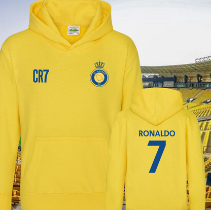 Football Hero Hoodie - Junior (Messi, Ronaldo, Haaland  & Salah