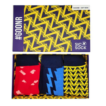 SicSock Retro Shirt Socks Gift Box (Arsenal)