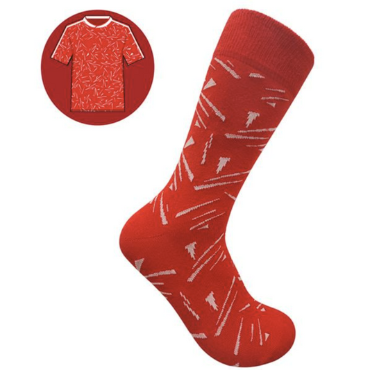 SicSock Retro Shirts Socks Liverpool Candy Kit. Adults.