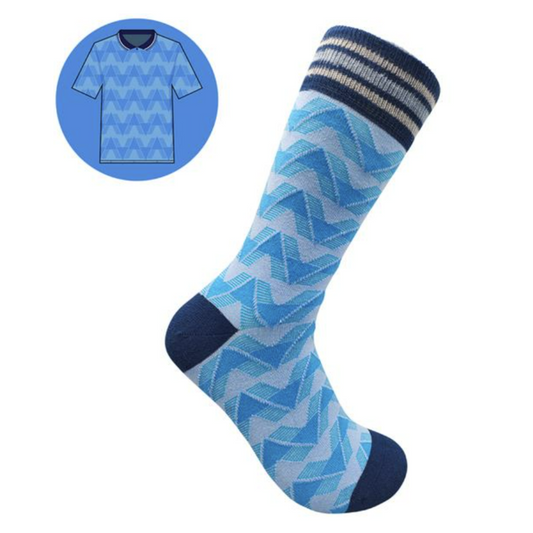 SicSock Retro Shirts Socks (Man City)