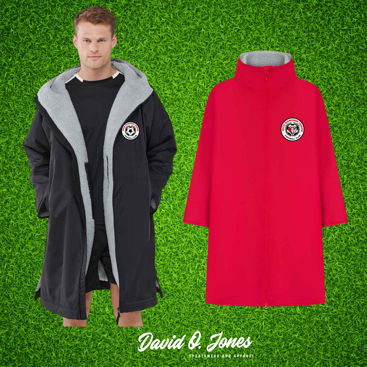 Wick Dynamos // Diamonds All Weather Robe Adults