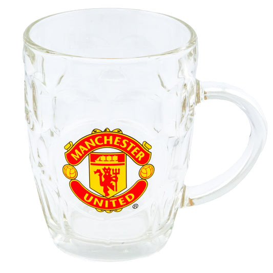 Football Team Dimple Glass Tankard - Man Utd - Chelsea