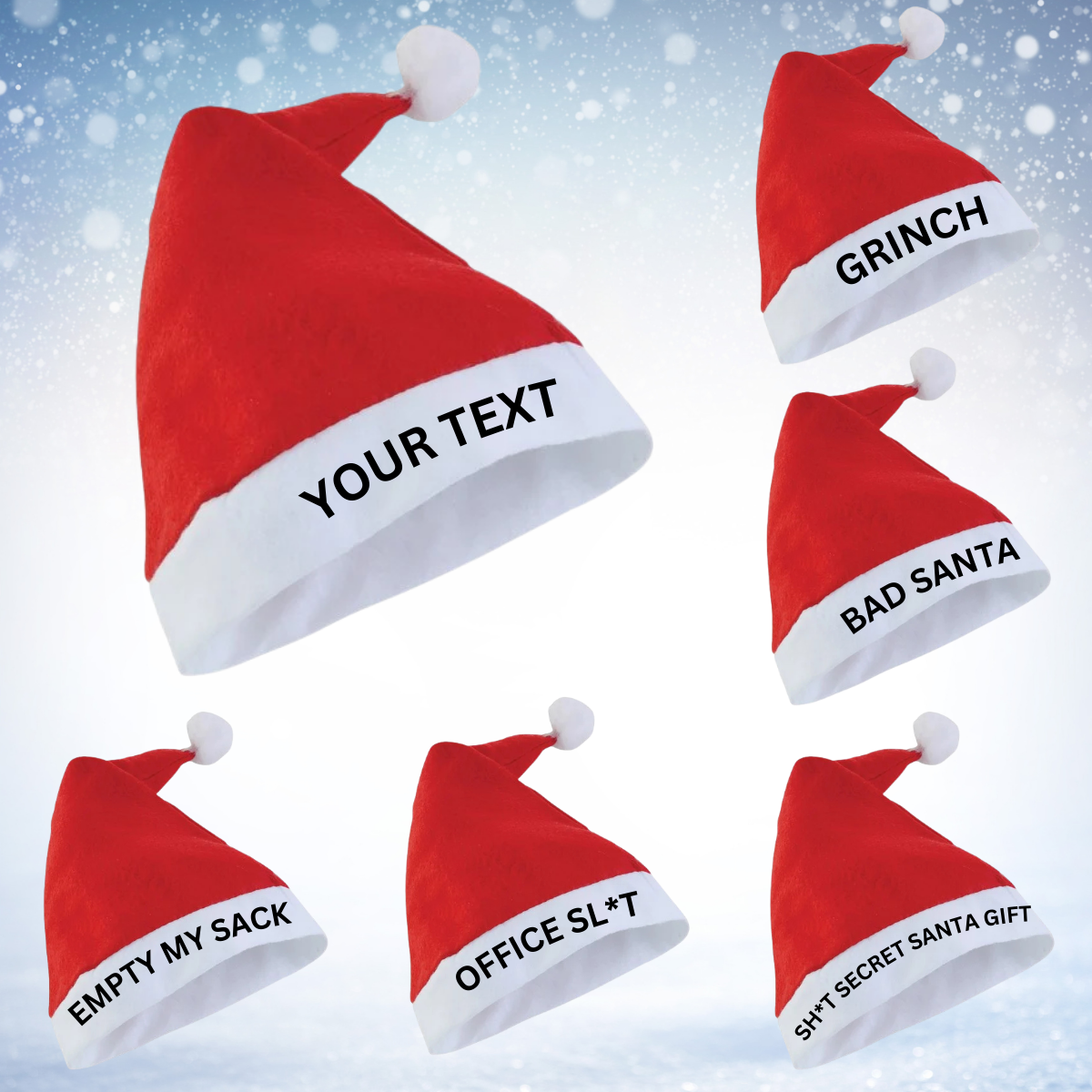 Santa Hat - ADD YOUR TEXT!