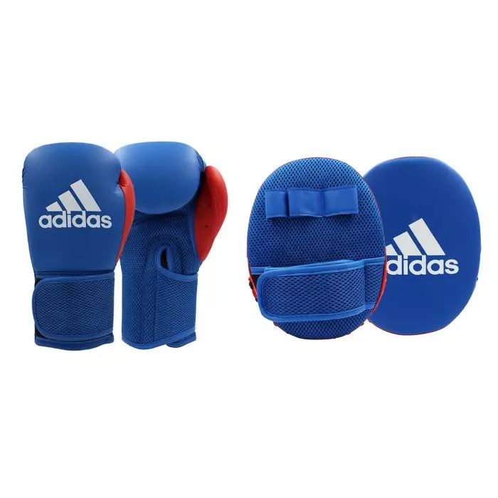 Adidas Boxing Gloves And Focus Mitts Set Adults or Junior Sizes