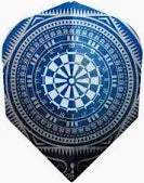 Harrows Quadro Blue Dartboard Dart Flights