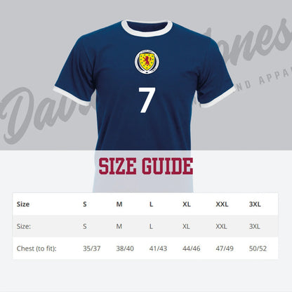 Scotland Retro Design Football T-shirts - Classic Design - Adults - World Cup - Euro 24