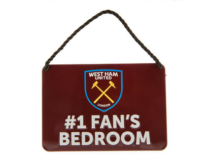 Football Teams No1 Fans Bedroom Sign - Chelsea/Man City/West Ham/Spurs