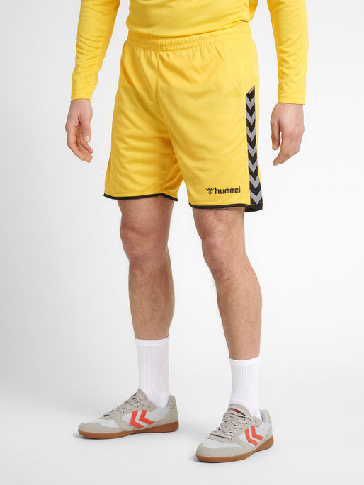 Clearance - HUMMEL Mens Yellow Football Shorts