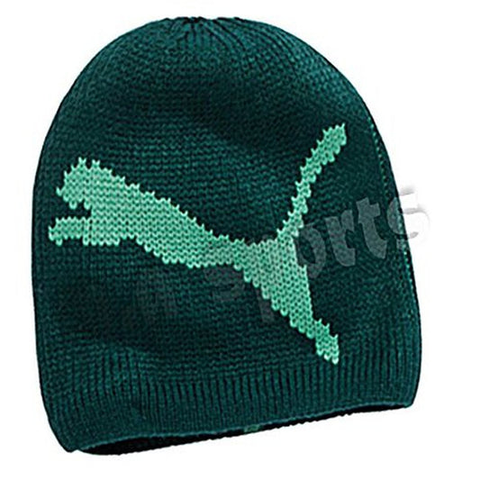 Puma Chunky Cat Beanie Woolly HAT green unisex one size