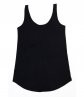 Gym vest 'PIZZA' design ladies loose fit black top