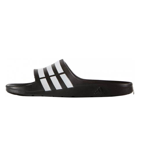 Adidas duramo outlet slides on feet