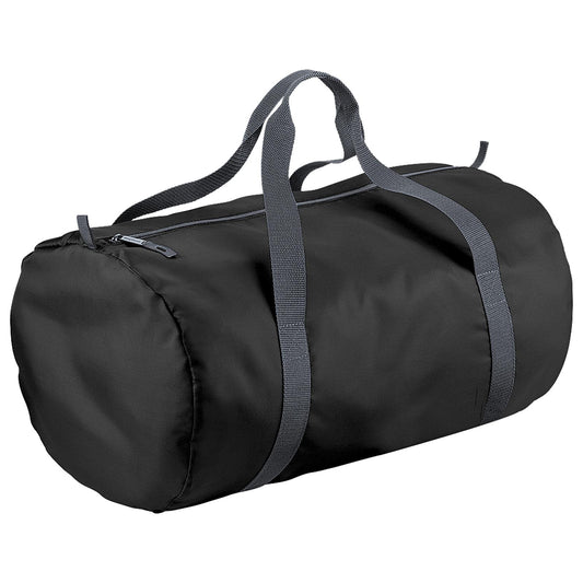 BagBase Packaway Barrel Holdall Bag Black 32Litres