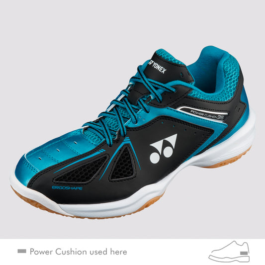 Yonex Power cushion 35 mens Badminton court Trainers black blue