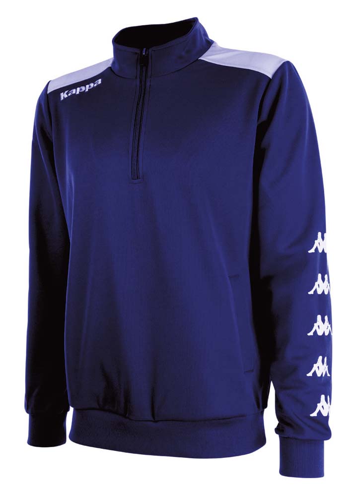 Kappa SACCO logo Mens Boys Tracksuit top 1/4 ZIP Navy size Small