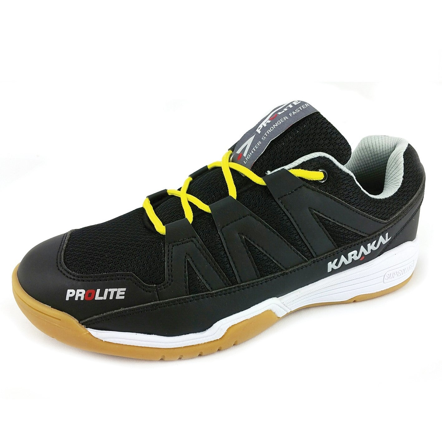 Karakal prolite black mens court shoe